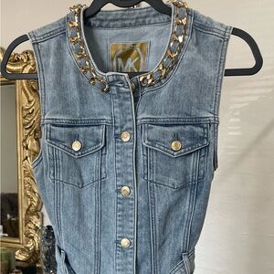 Michael Kors Blue Denim Dress Timeless Style